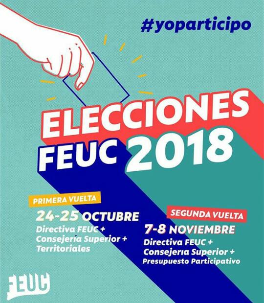 Programación elecciones FEUC 2018
