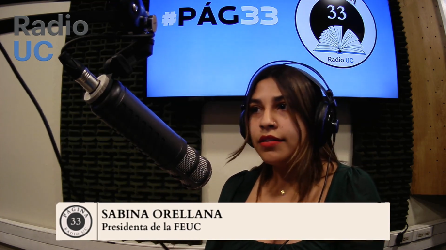 Sabina Orellana, presidenta de la FEUC