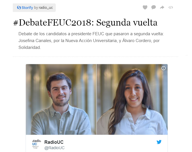 Minuto a Minuto #DebateFEUC2018: Segunda vuelta