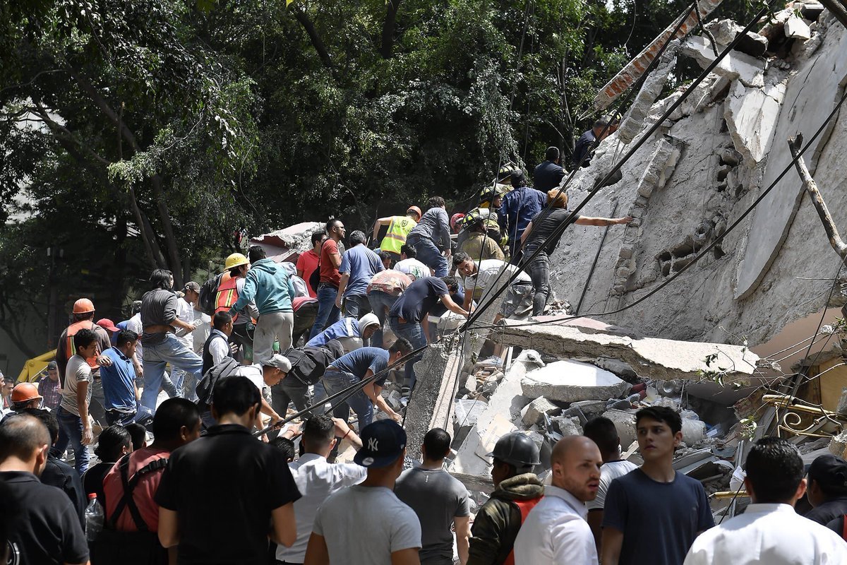 223 fallecidos deja hasta ahora el terremoto en México